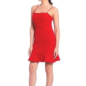 Evie Square Neck Sleeveless Ruffle Hem Slip Dress